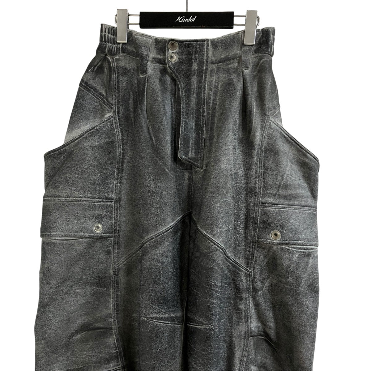 SUBLATIONS クラッキング コーテッド バナナ カッティング スウェット パンツ 古着・中古-2枚目のアイテム画像