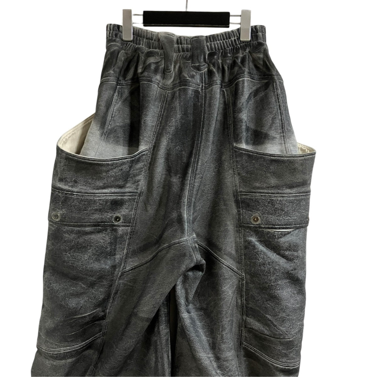 SUBLATIONS クラッキング コーテッド バナナ カッティング スウェット パンツ 古着・中古-4枚目のアイテム画像