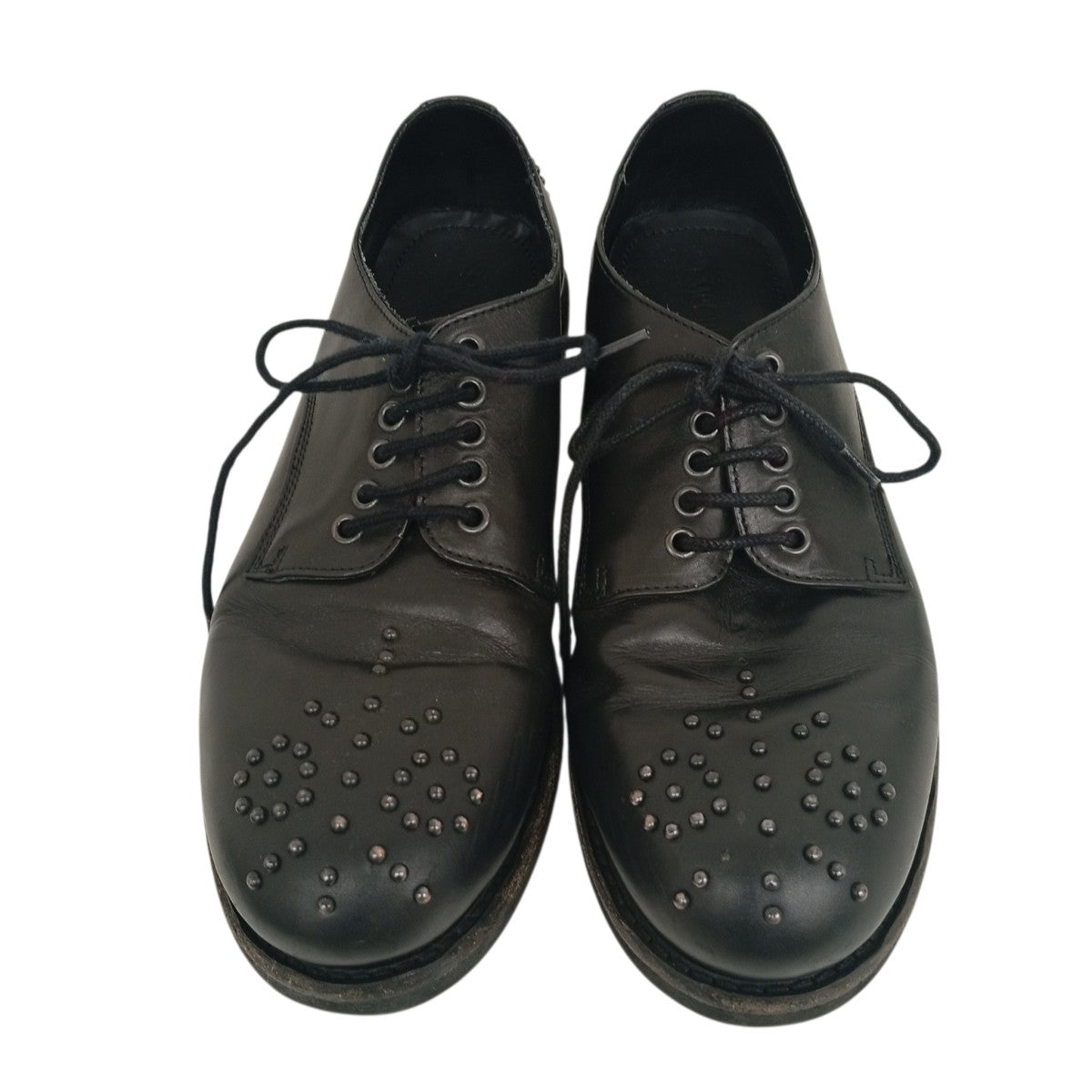 EMPORIO ARMANI スタッズレザーシューズ 古着・中古-2枚目のアイテム画像