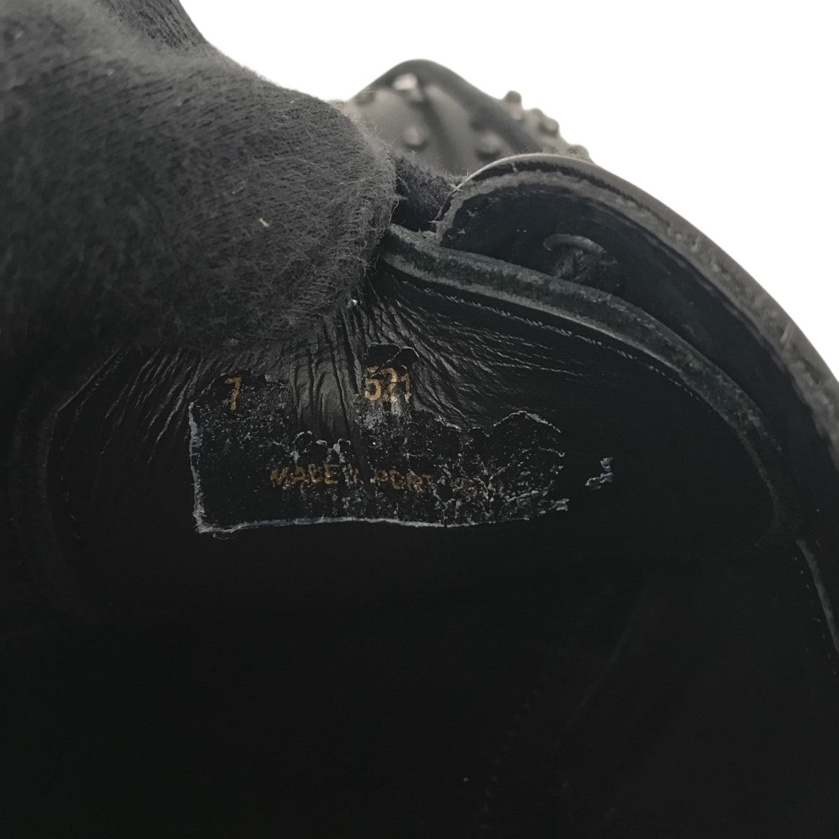 EMPORIO ARMANI スタッズレザーシューズ 古着・中古-7枚目のアイテム画像