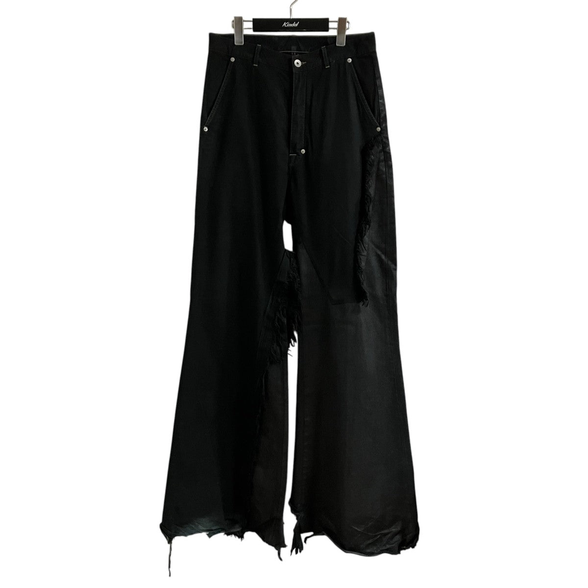 RICK OWENS コーティングフレアデニムパンツ 古着・中古-1枚目のアイテム画像