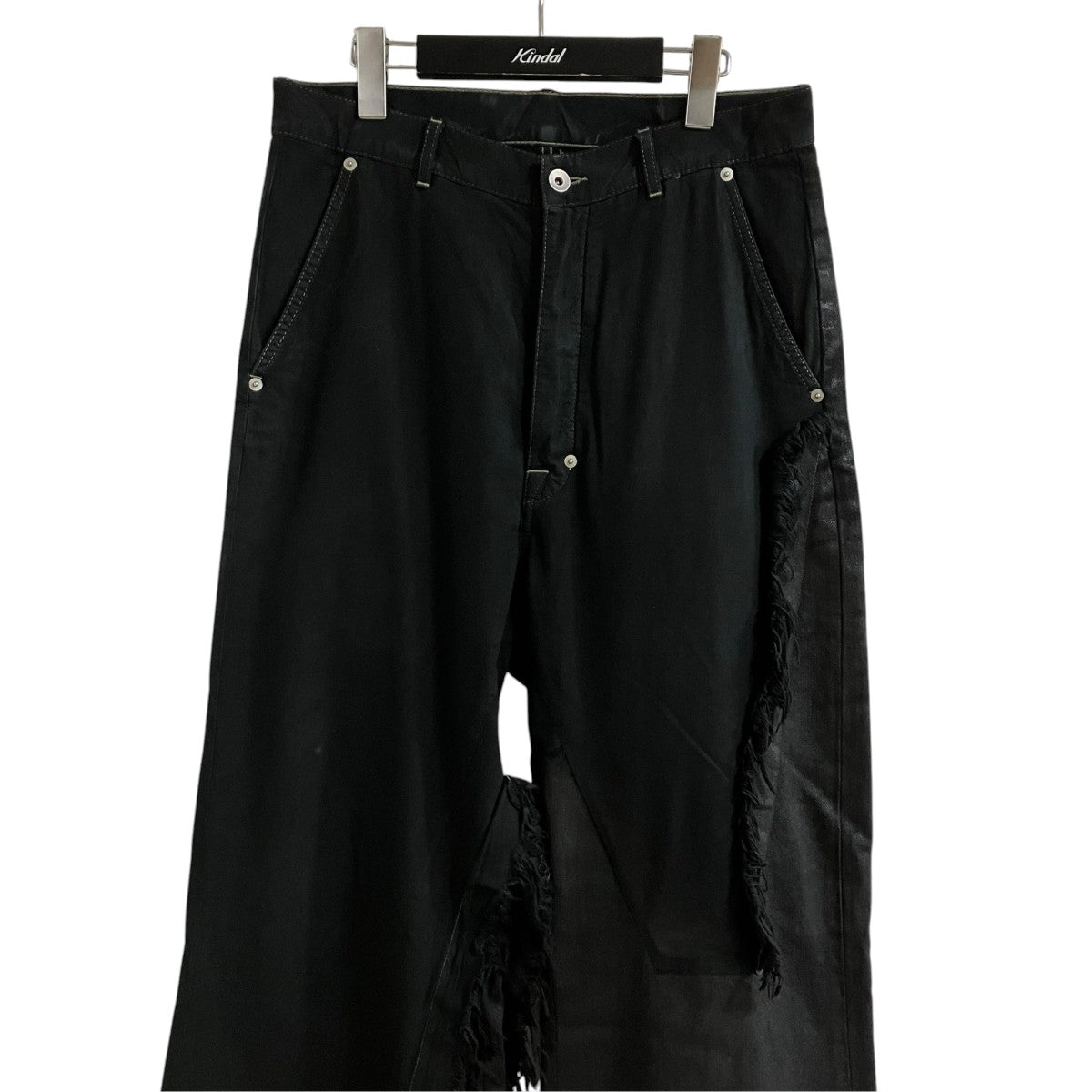 RICK OWENS コーティングフレアデニムパンツ 古着・中古-2枚目のアイテム画像