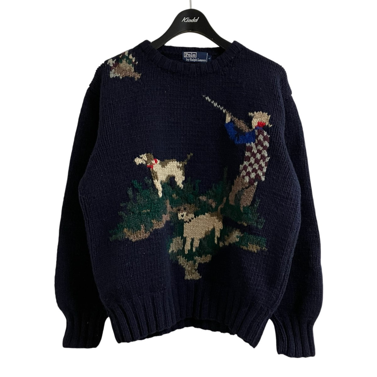 POLO RALPH LAUREN グラフィックハンドニット セーター 古着・中古-1枚目のアイテム画像