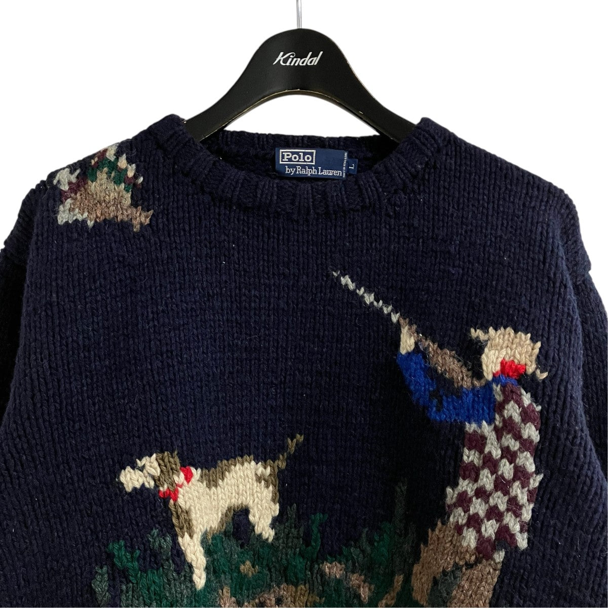 POLO RALPH LAUREN グラフィックハンドニット セーター 古着・中古-2枚目のアイテム画像