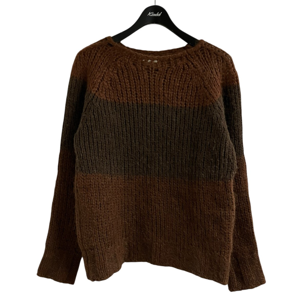 DRIES VAN NOTEN バイカラーニット セーター 古着・中古-1枚目のアイテム画像