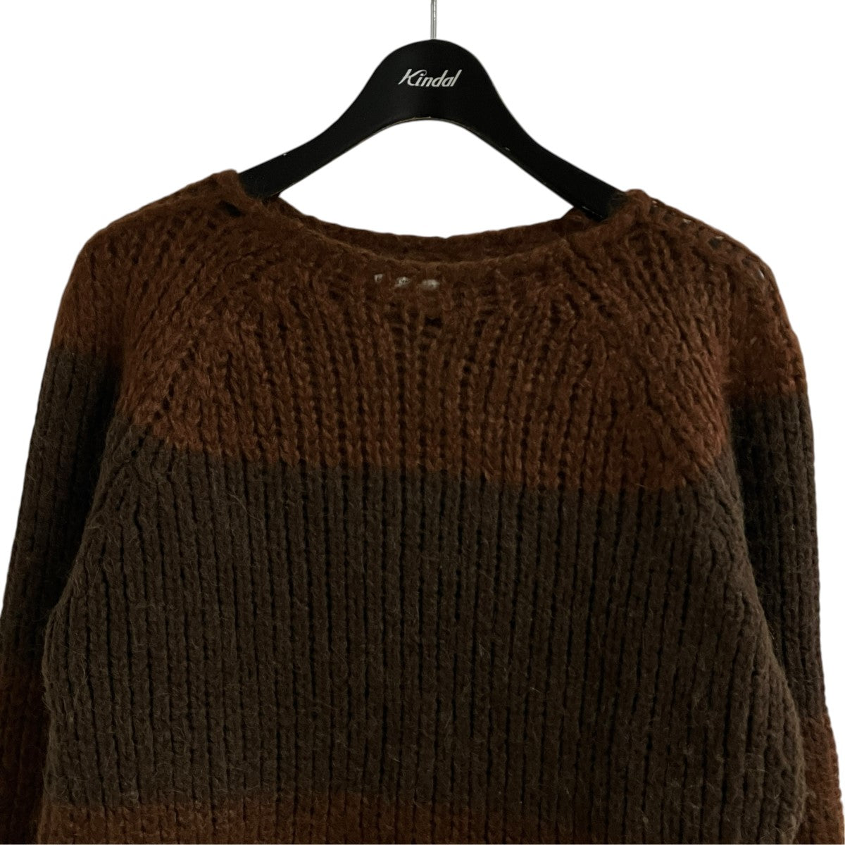 DRIES VAN NOTEN バイカラーニット セーター 古着・中古-2枚目のアイテム画像