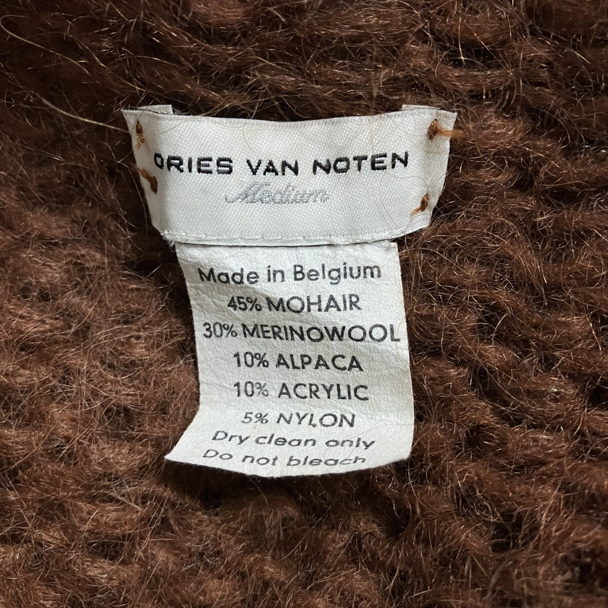 DRIES VAN NOTEN バイカラーニット セーター 古着・中古-5枚目のアイテム画像