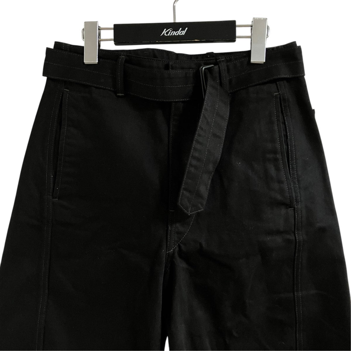 LEMAIRE ツイストベルテッドパンツ 古着・中古-2枚目のアイテム画像
