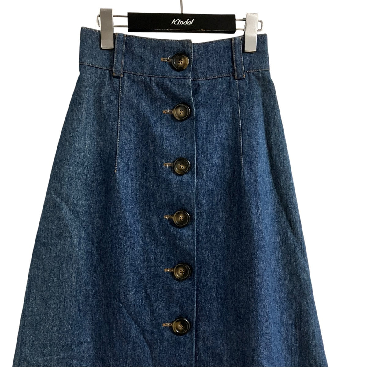 MIU MIU デニムロングスカート 古着・中古-2枚目のアイテム画像