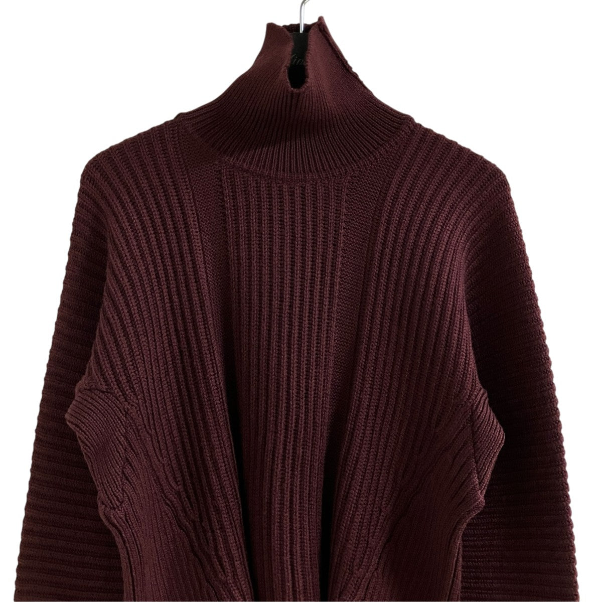 MIU MIU ウールモックネックニット 古着・中古-2枚目のアイテム画像