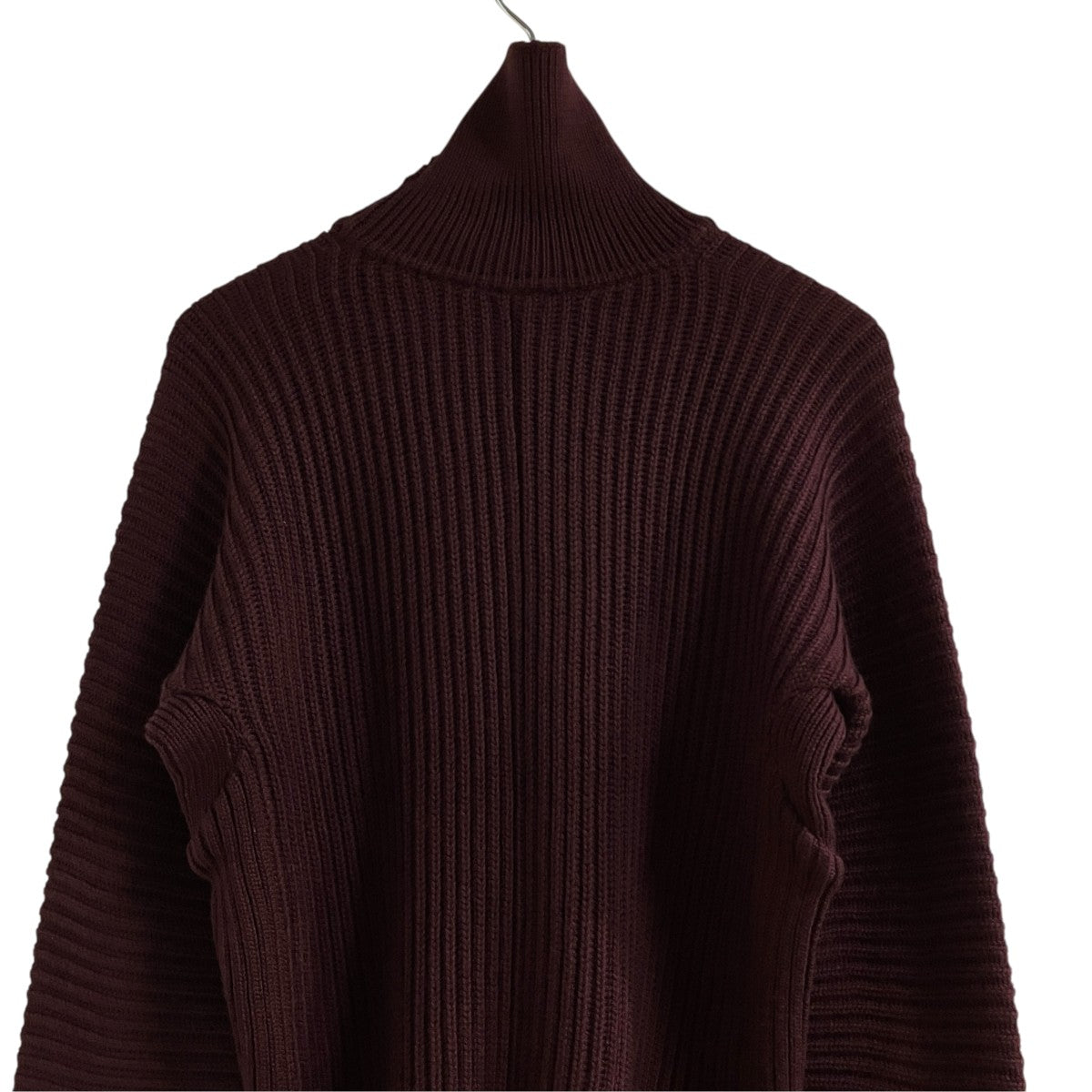MIU MIU ウールモックネックニット 古着・中古-4枚目のアイテム画像