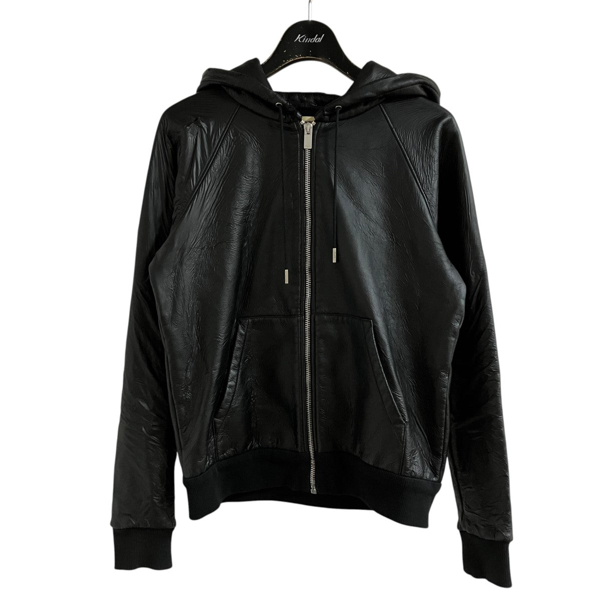 Saint Laurent Paris コーティングジップアップパーカー 古着・中古-1枚目のアイテム画像