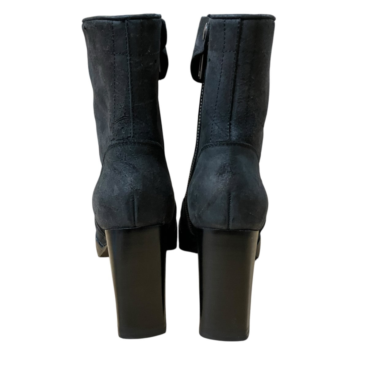 RICK OWENS デストロイレザー ヒールロンドンブーツ 古着・中古-5枚目のアイテム画像