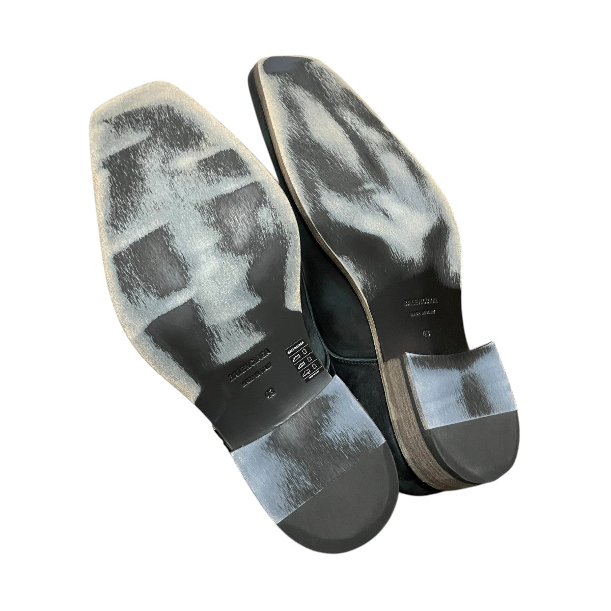 BALENCIAGA ダメージ加工ダブルモンクレザーシューズ 古着・中古-7枚目のアイテム画像