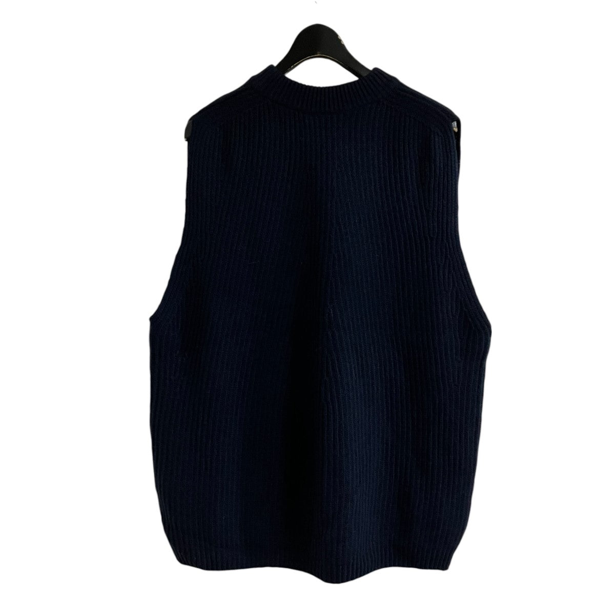 MONCLER GENIUS×HYKE ロゴパッチカシミヤ混ニットベスト 古着・中古-4枚目のアイテム画像