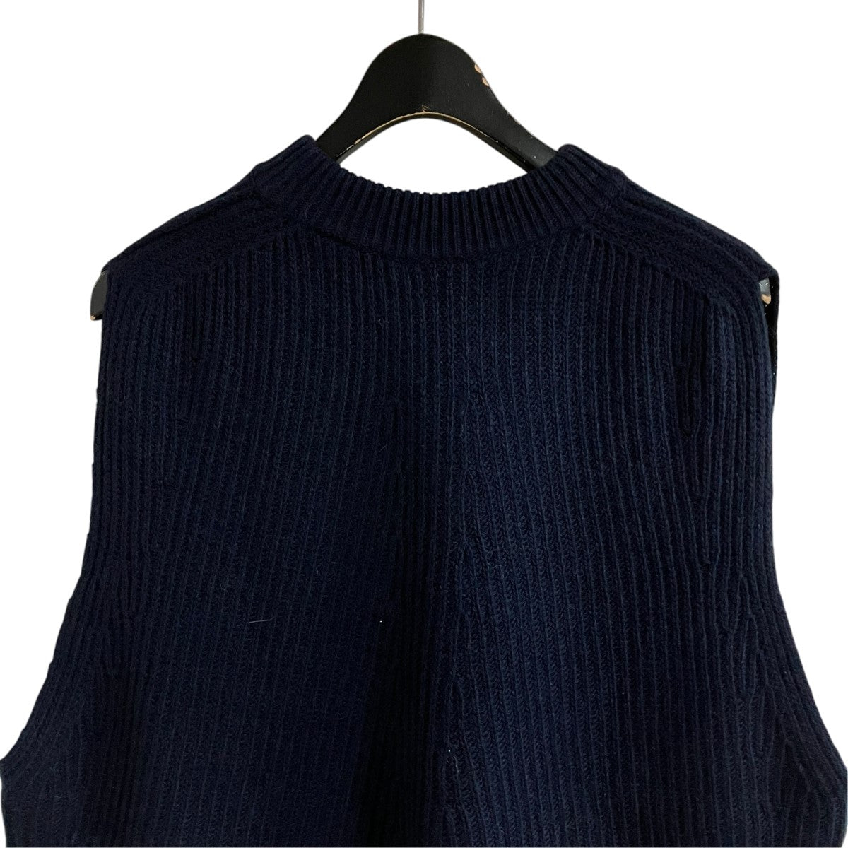 MONCLER GENIUS×HYKE ロゴパッチカシミヤ混ニットベスト 古着・中古-5枚目のアイテム画像