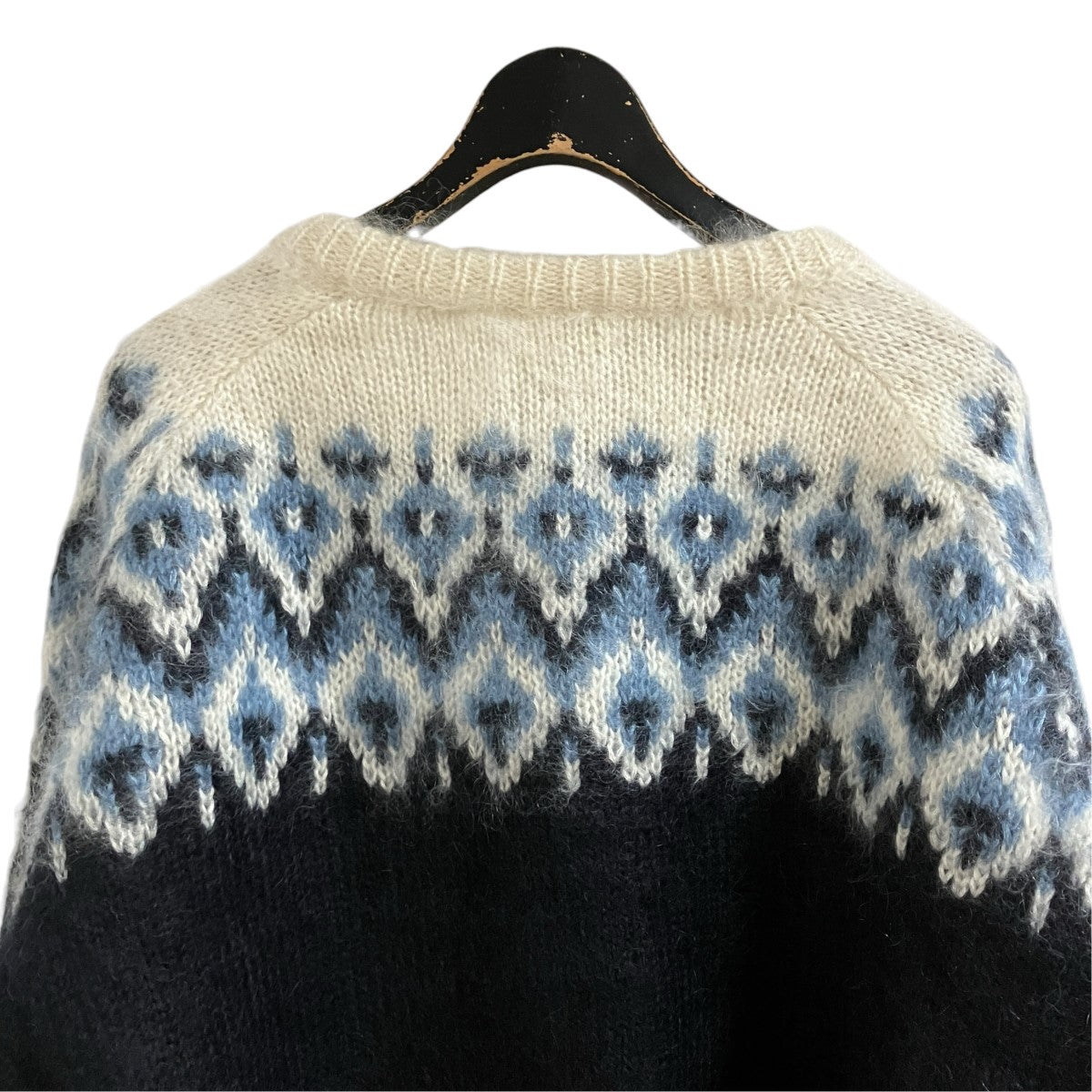 CELINE フェアアイルモヘアカーディガン 古着・中古-4枚目のアイテム画像