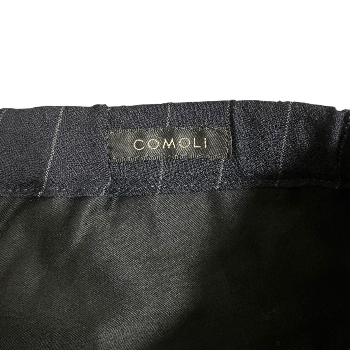 COMOLI ウールストライプパンツ 古着・中古-5枚目のアイテム画像