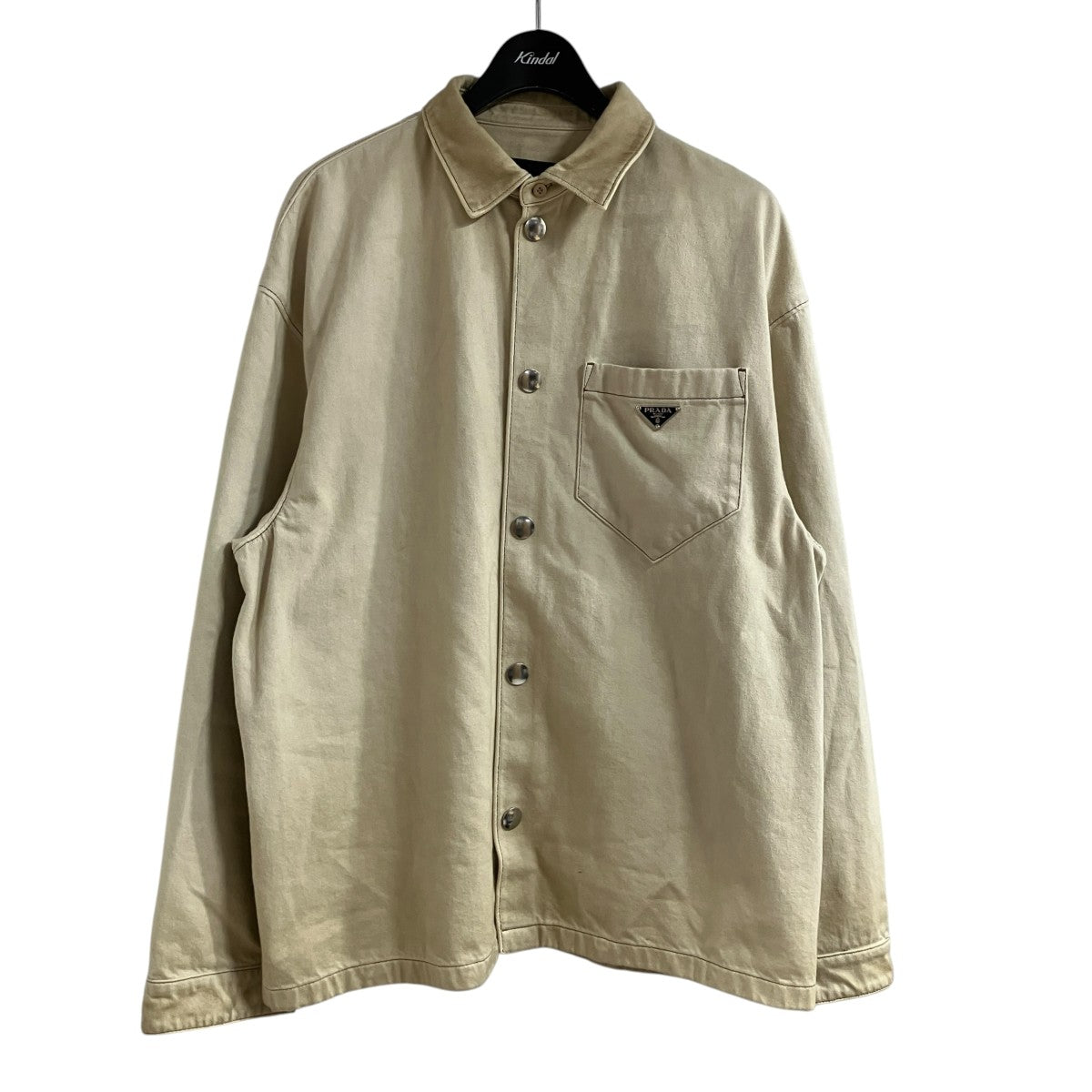 PRADA ヴィンテージ ブルデニム シャツジャケット／デニムジャケット 古着・中古-1枚目のアイテム画像