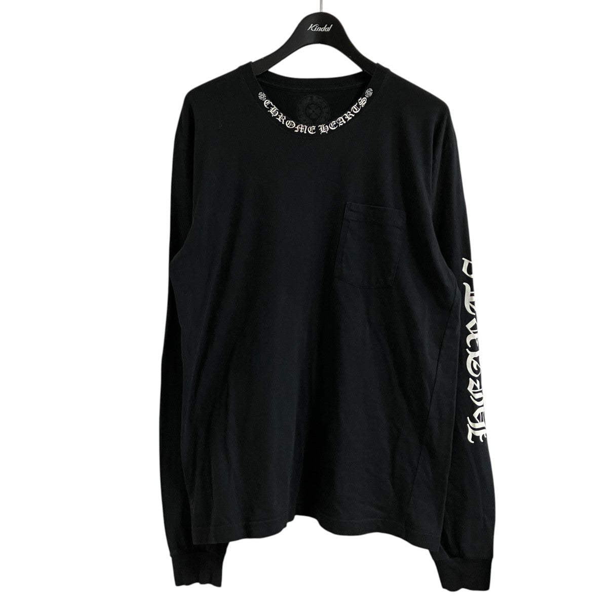 CHROME HEARTS ネックロゴポケットロングスリーブTシャツ 古着・中古-1枚目のアイテム画像