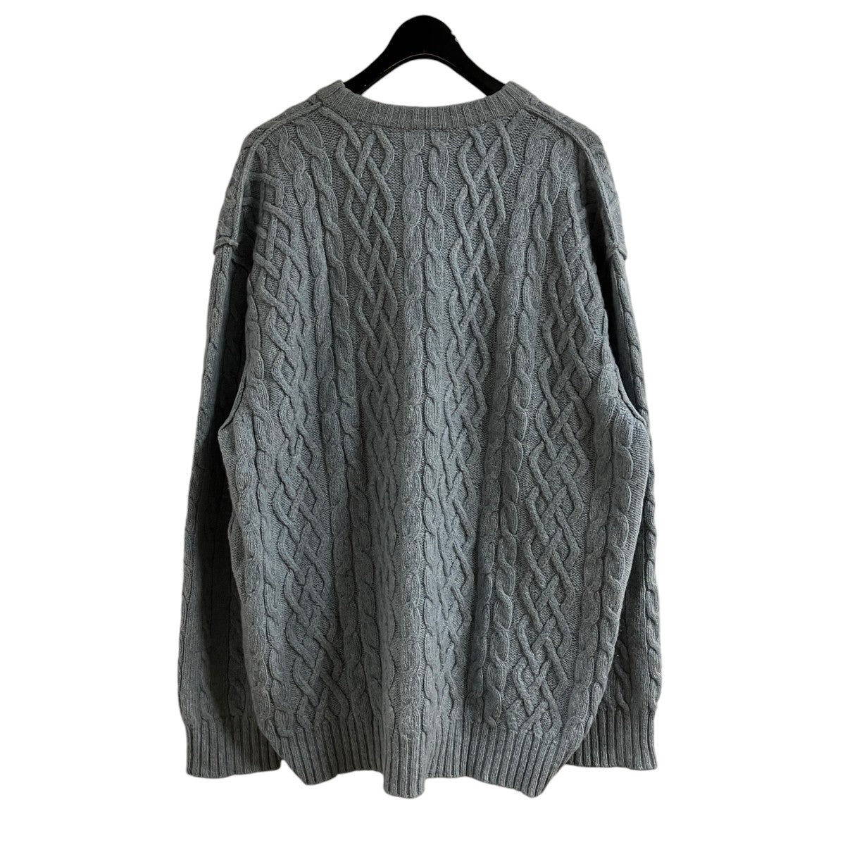 RAF SIMONS グラフィックケーブルニットセーター 古着・中古-3枚目のアイテム画像