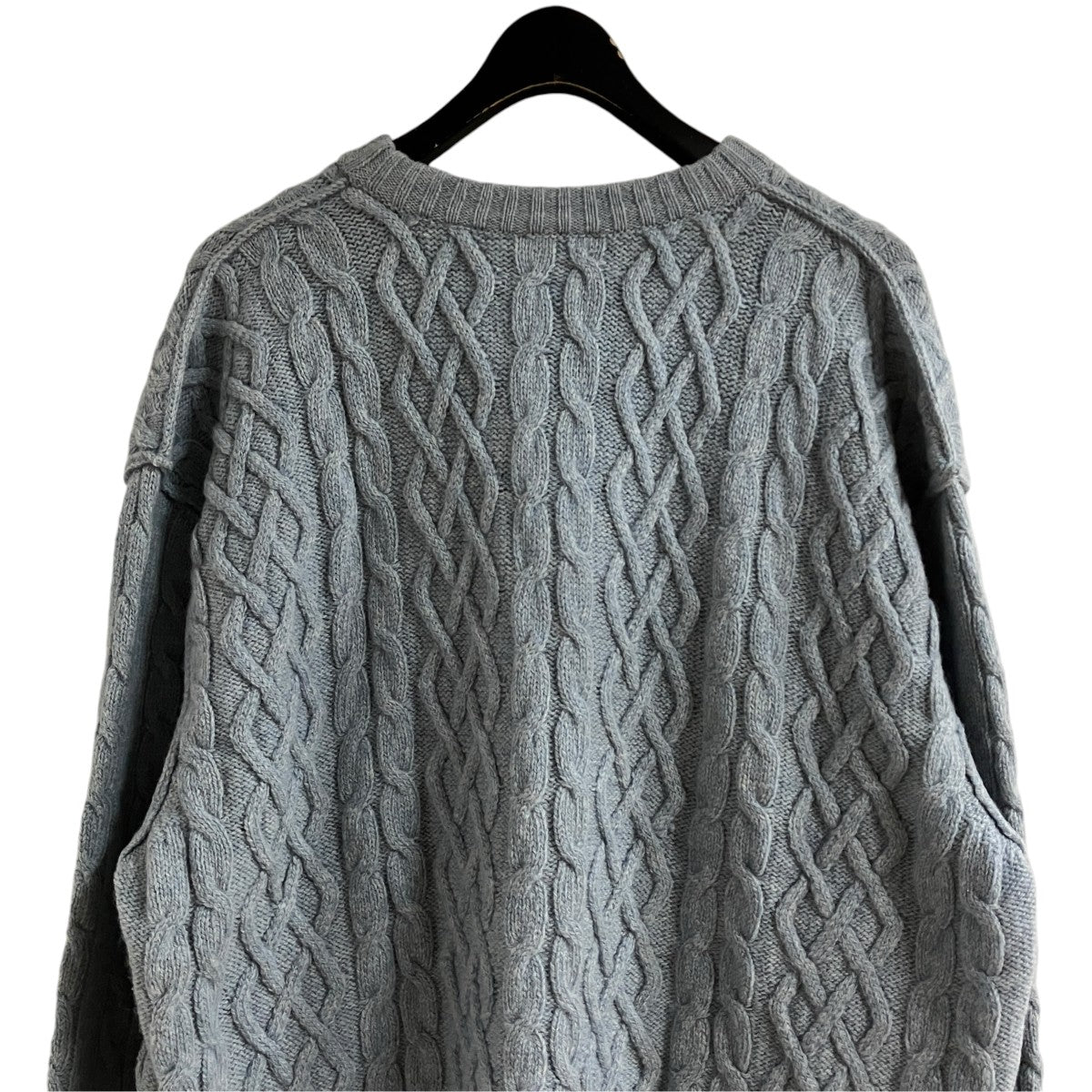 RAF SIMONS グラフィックケーブルニットセーター 古着・中古-4枚目のアイテム画像