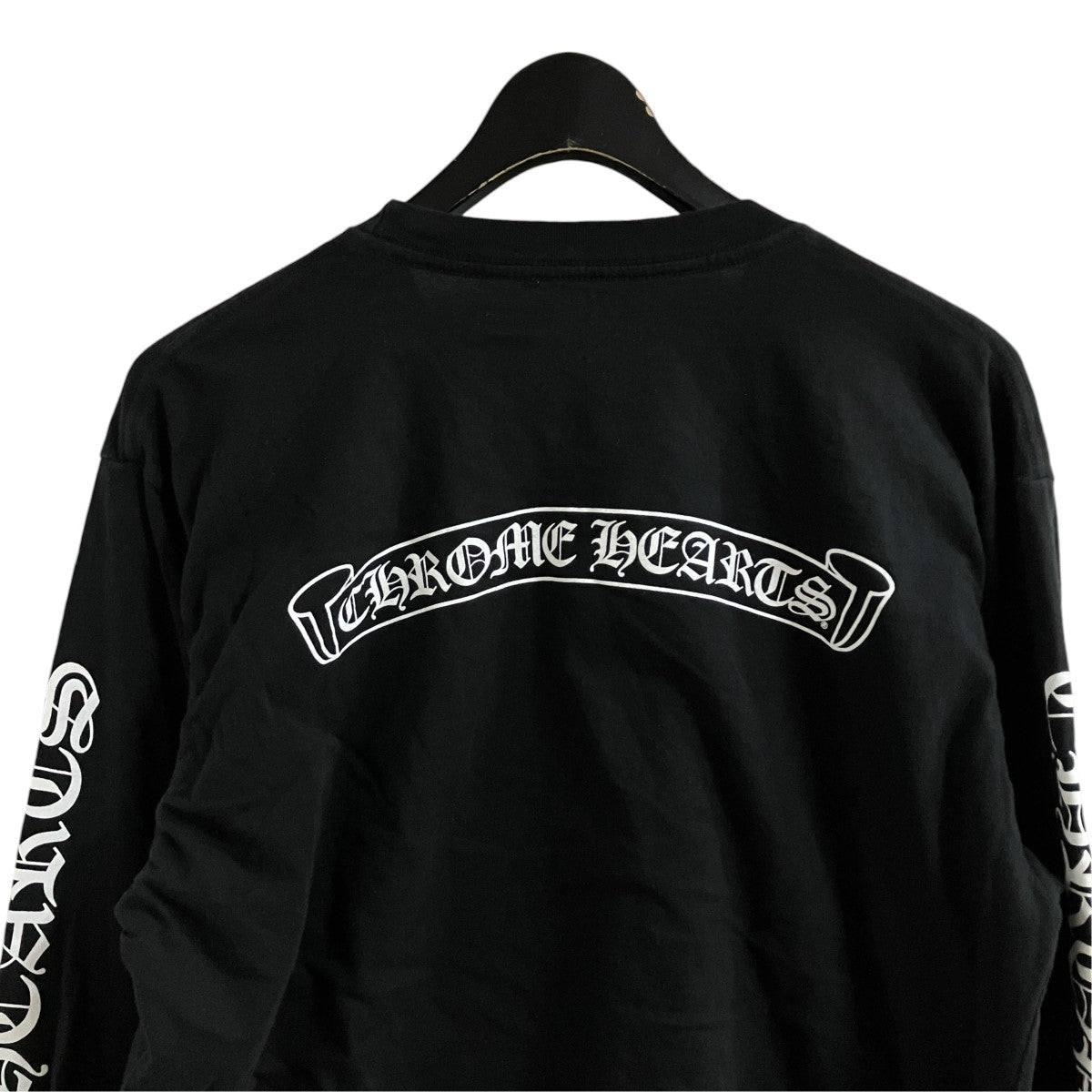 CHROME HEARTS スクロールロゴロングスリーブTシャツ カットソー 古着・中古-4枚目のアイテム画像