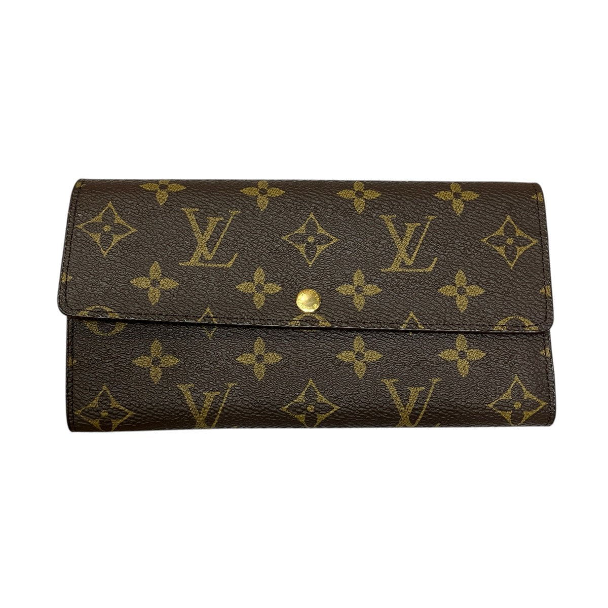 LOUIS VUITTON モノグラム ポシェット・ポルトモネ クレディ ウォレット 長財布 古着・中古-2枚目のアイテム画像