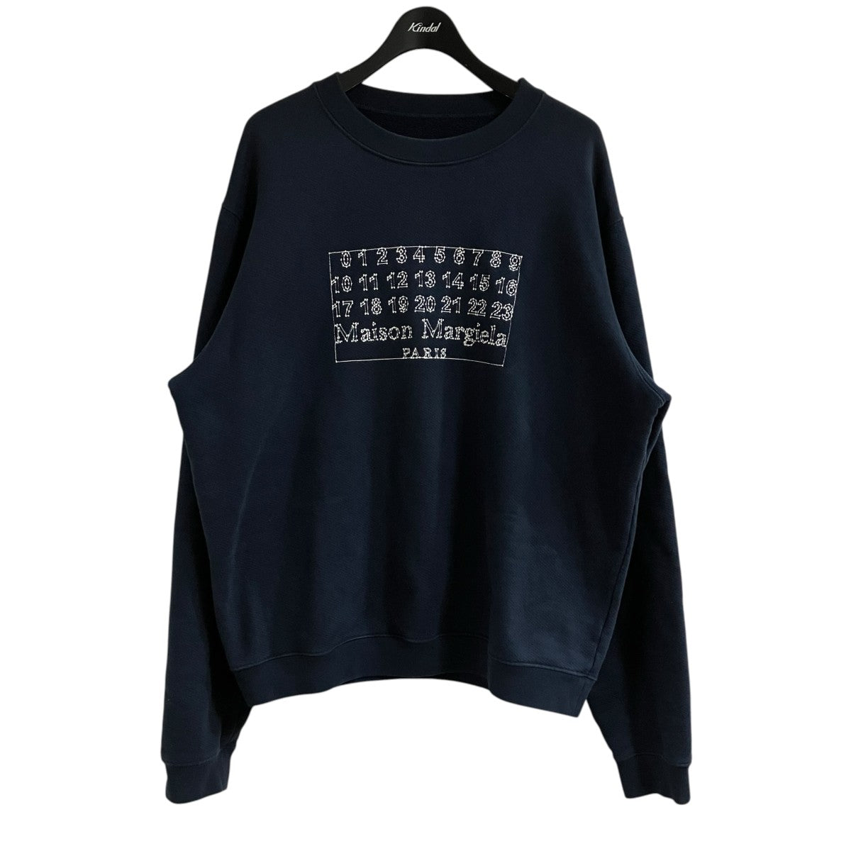 Maison Margiela10 カレンダーロゴエンブロイダリースウェットトレーナー 古着・中古-1枚目のアイテム画像