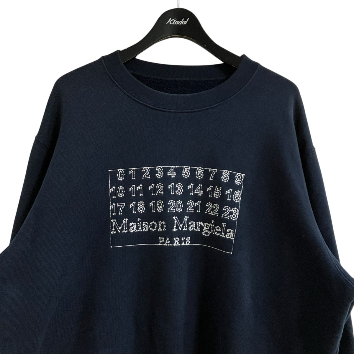 Maison Margiela10 カレンダーロゴエンブロイダリースウェットトレーナー 古着・中古-2枚目のアイテム画像