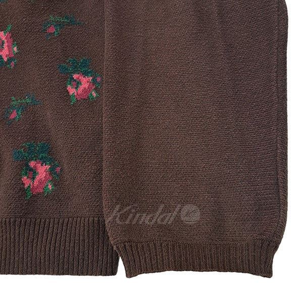 20AW flower knit polo フラワーニットポロ　ZIPUPカーディガンシャツ