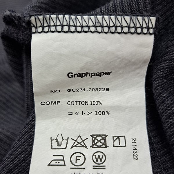 Graphpaper(グラフペーパー) Narrow Border L／S Tee　ナローボーダー長袖Tシャツ　ボーダーカットソー