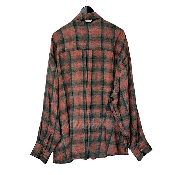 23SS BORROWED SHIRT Big Lumbercheck Print　チェックシャツ