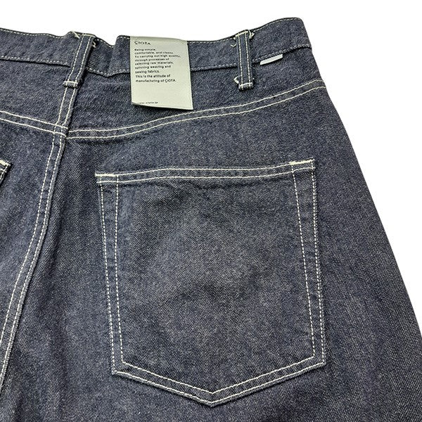 CIOTA×Graphpaper(シオタ×グラフペーパー) 21AWCIOTA FOR GP SUVIN COTTON DENIM  PANTSスビンコットンデニムパンツGM213-40239