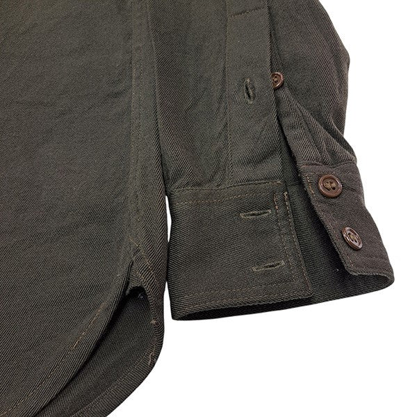 アーミーオフィサーズシャツ　エポーレットウールシャツ