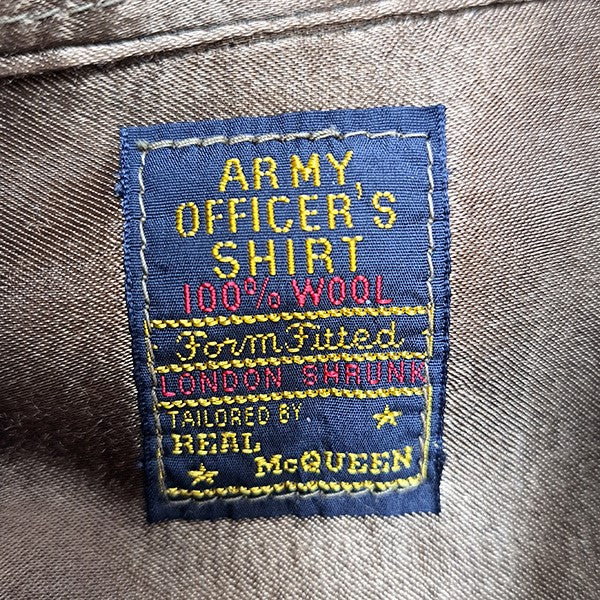 アーミーオフィサーズシャツ　エポーレットウールシャツ