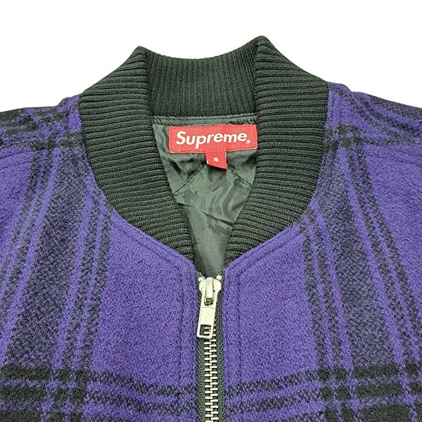 Supreme(シュプリーム) 19SSZIP CAR JACKETチェック柄ウールZIP