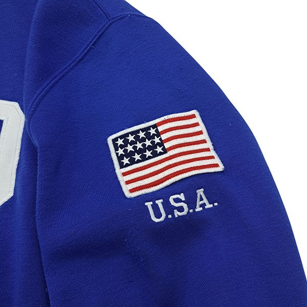 袖星条旗プルオーバーパーカー