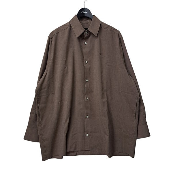 th products Wool Oversized Shirtsウールオーバーサイズシャツ2401-SSH05-M403 古着・中古-1枚目のアイテム画像