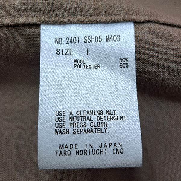 th products Wool Oversized Shirtsウールオーバーサイズシャツ2401-SSH05-M403 古着・中古-6枚目のアイテム画像