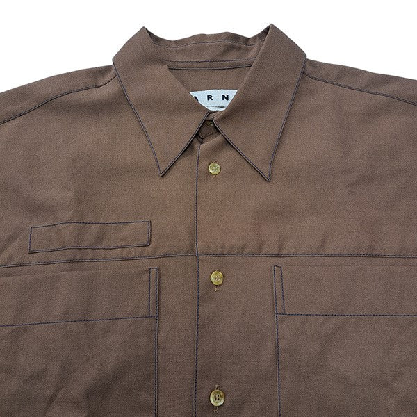 MARNI(マルニ) 18AWトロピカルウールステッチシャツCUMU0016A0  