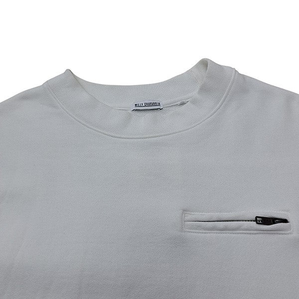 WILLY CHAVARRIA HOOLIGAN CREWポケット付クルーネックスウェットトレーナーW21-0007 古着・中古-3枚目のアイテム画像