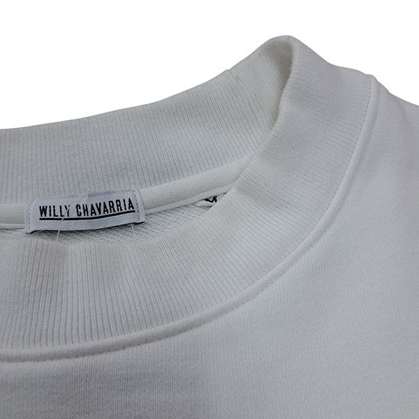 WILLY CHAVARRIA HOOLIGAN CREWポケット付クルーネックスウェットトレーナーW21-0007 古着・中古-5枚目のアイテム画像