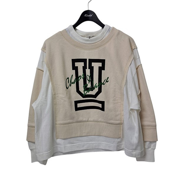 UNDERCOVER 24AW スウェット UNDERCOVER(アンダーカバー) 24AW重ねドッキングスウェットカットソー
