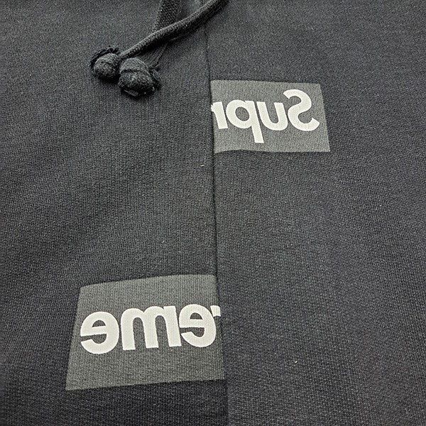 Supreme×COMME des GARCONS SHIRT 18AWSplit Box Logo Hooded