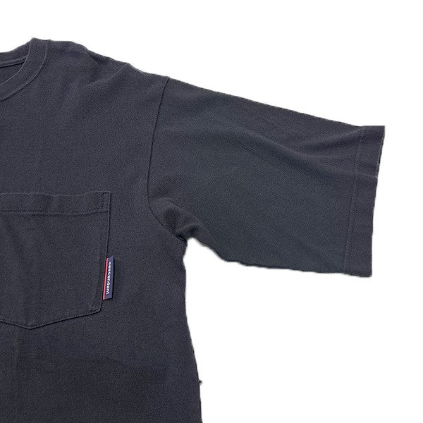 DESCENDANT(ディセンダント) 胸ポケットTシャツ ブラック サイズ 1