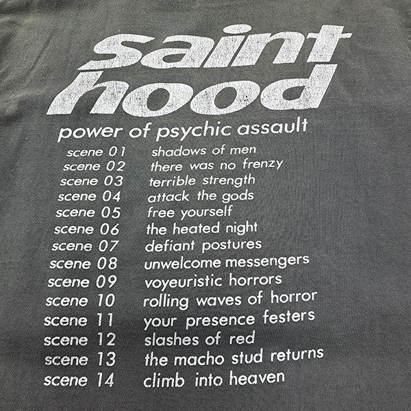 SAINT MICHAEL新品Lサイズプリント ダークグレー Tシャツ SAINT MICHAEL新品Lサイズプリント ダークグレー Tシャツ