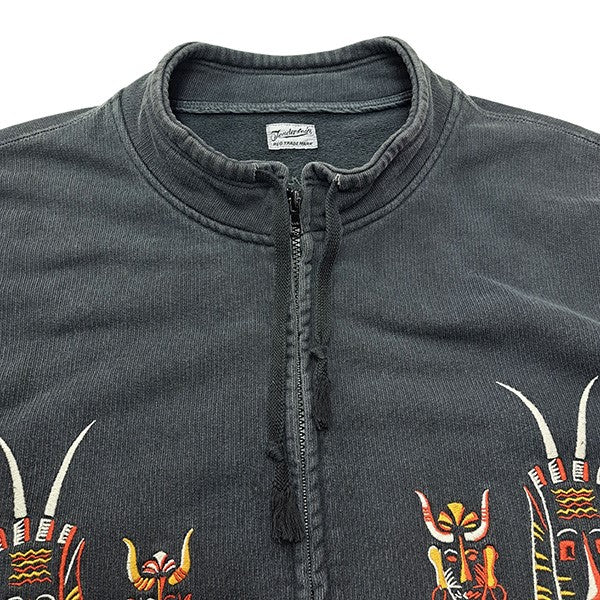 TENDERLOIN(テンダーロイン) MOCK NECK SWEAT ZIP UP刺繍
