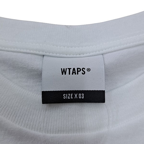WTAPS(ダブルタップス) ロゴプリントTシャツ ホワイト サイズ 03