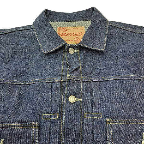 MASSES インディゴ デニムジャケット Mサイズ マシス 楽天市場】【中古】 マシス デニムジャケット 2nd メンズ SIZE M